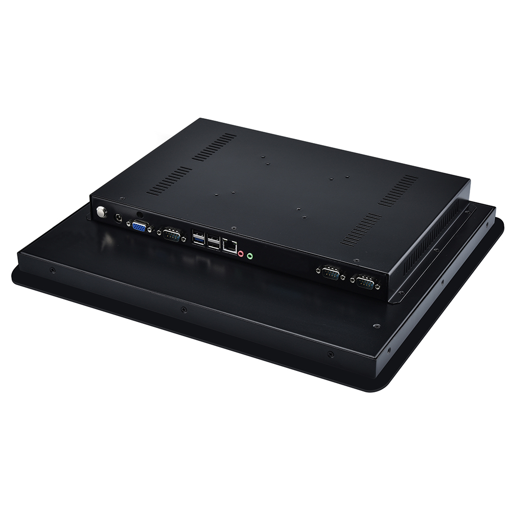 17-Zoll-Industrie-Panel-PC, hergestellt in China, 5-Draht-resistiver Touchscreen, Windows 10 Linux Intel Celeron J1800 J1900 3855U i5 i7