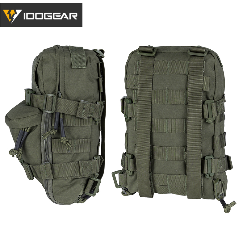 IDOGEAR Chiến Thuật Hydration Pack Tấn Công Molle Túi Mini Airsoft Ngoài Trời Nước Thể Thao Túi 3530