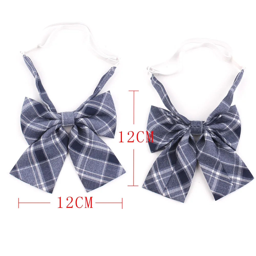 Nữ Tính Kẻ Sọc Bowtie Cổ Thắt Nơ Nữ Đồng Phục Cổ Butterf Nơ Người Lớn Kiểm Tra Dây Thắt Nơ Cravats Bé Gái Bowties