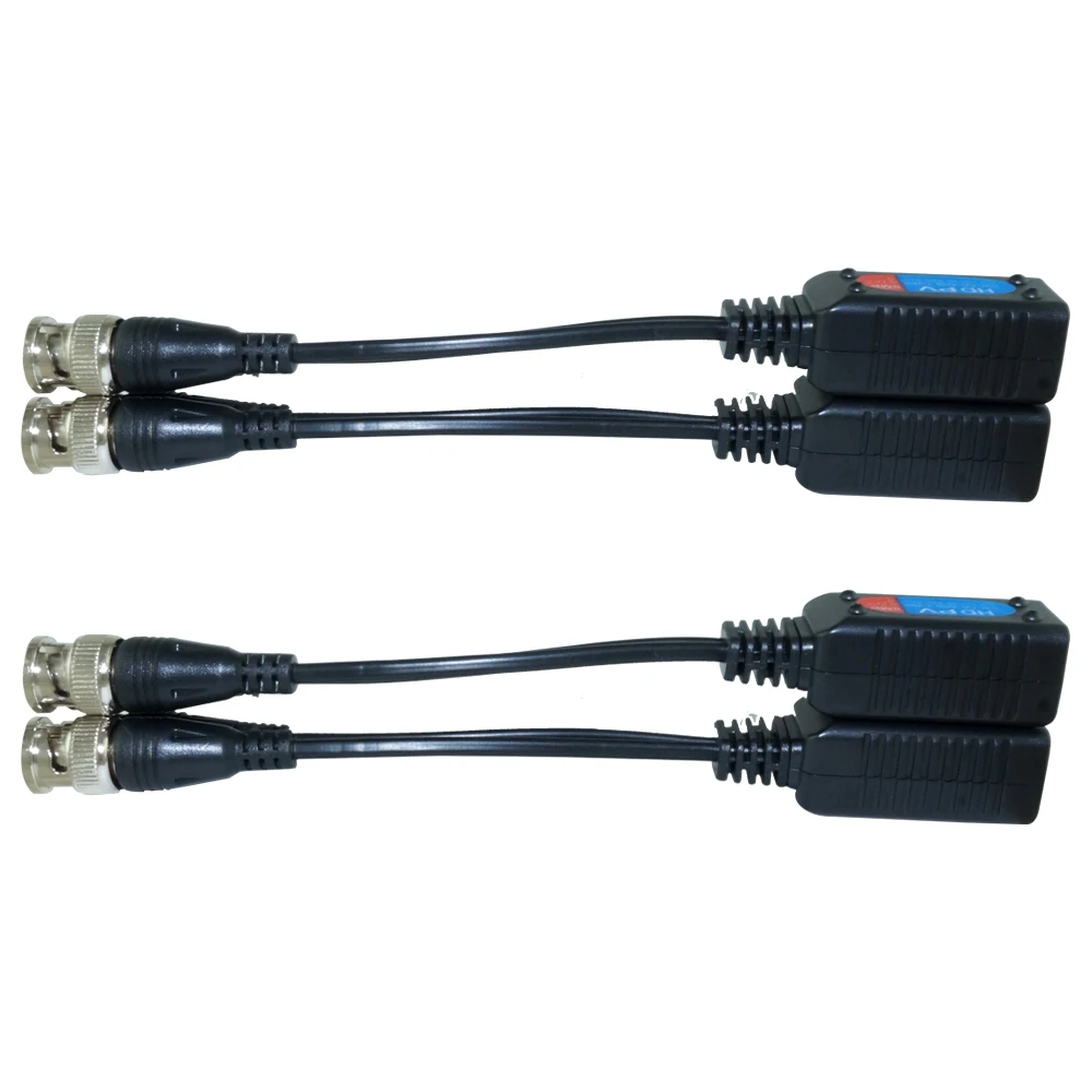8MP HD Video Balun Connectors BNC TO RJ45 Conversion Twisted Pair Ethernet Support For AHD CVI TVI CVBS CCTV Cameras