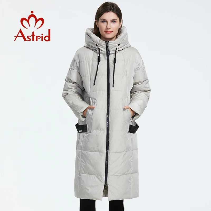 Astrid 2022 inverno nova chegada para baixo jaqueta feminina roupas soltas outerwear qualidade com um capuz moda estilo casaco de inverno AR-7038