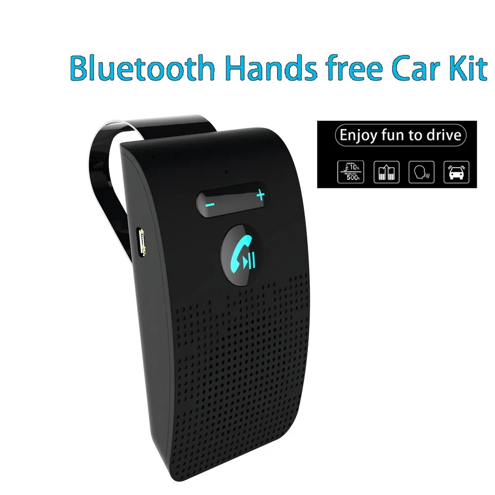 Loa Bluetooth Cầm Tay Xe Hơi Áo Chống Nắng Tôn Kẹp Thiết Bị Nhận Tín Hiệu Âm Thanh Không Dây Loa Nghe Nhạc Micro Kép