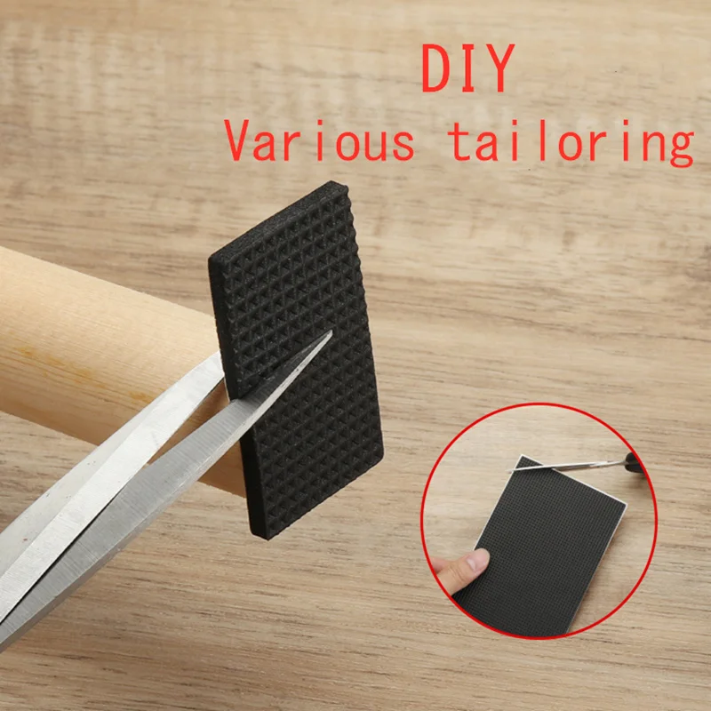 Miếng Lót Cao Su Cho Chân Ghế 1-24 Chiếc Chống Trượt Ốp Lưng Giảm Chấn Chống Trơn Trượt Vuông Tròn Tự keo Dán Bàn Chân Bảo Vệ Phần Cứng