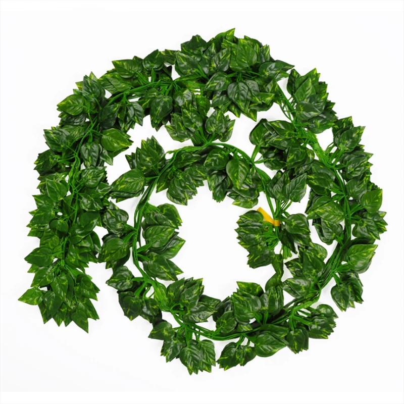2 metros hoja de vid hojas de eneldo verde plantas artificiales para decoración de la habitación del hogar accesorios boda accesorios nupciales liquidación