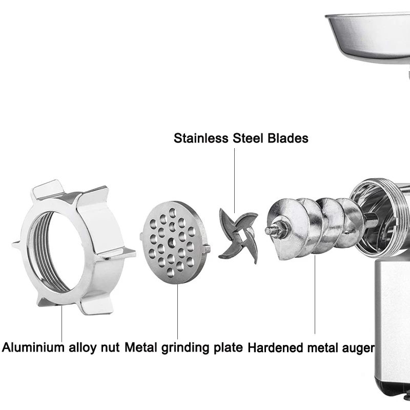 BioloMix Heavy Duty 3000W Max ที่มีประสิทธิภาพเครื่องบดเนื้อไฟฟ้าบ้านไส้กรอกไส้กรอกเนื้อ Mincer อาหาร
