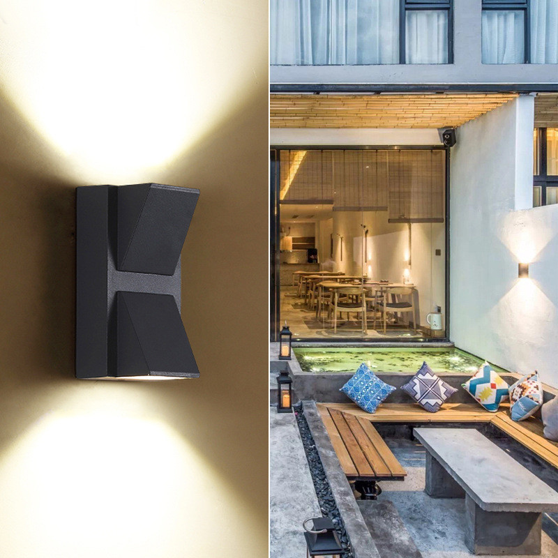 5W 10W Moderne einfache kreative wasserdichte Außenwandleuchte LED Hoflampen Torlampe Terrasse Balkon Gartenwandleuchte