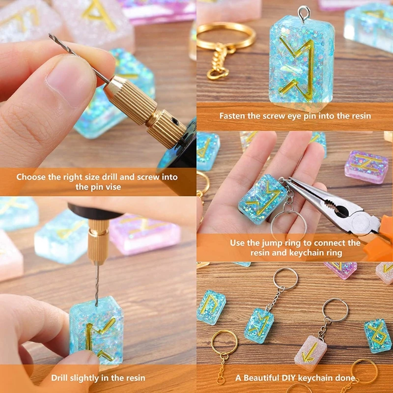 สีดำ USB มินิไฟฟ้าเจาะชุดเจาะบิตสำหรับเรซิ่นไม้พลาสติก Polymer Clay เครื่องประดับจี้ทำอุปกรณ์
