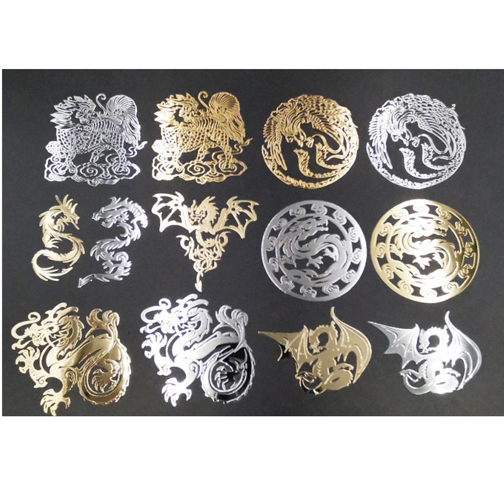 Stiker Anime ponsel, 2 buah logam derek terbang stiker ponsel stiker Anime untuk Laptop Iphone mobil IPAD atau helm stiker dekorasi rumah