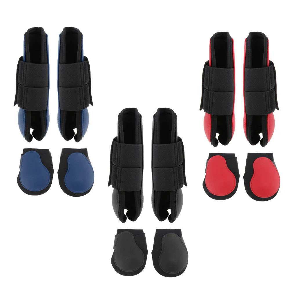 1 paar Pferd Bein Stiefel Hind oder Front Bein Schützen Wraps Pferd Reise Stiefel Bein Schutz WRAP Reit Ausrüstung
