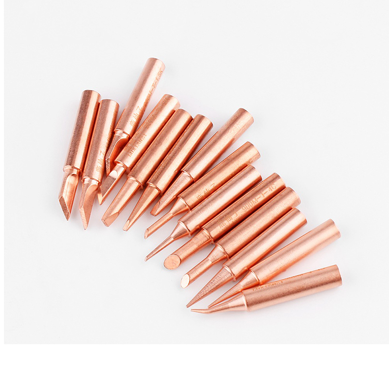 LUXIANZI 1pc 900M Soldering Iron Tip Copper Leadfree Weding Head BGA Solderig Station Tools SGS Quality Diamagnetic Serise Sting