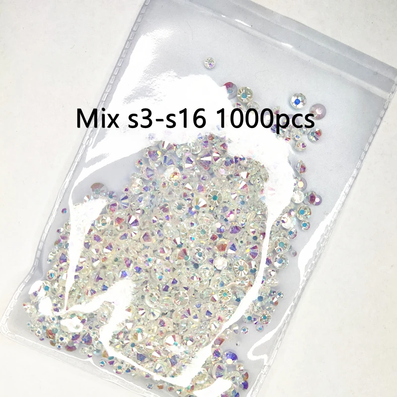Đầu Pha Lê Lấp Lánh AB Vàng Đế Ren SS3-SS40 Không Nóng Sửa FlatBack Strass May & Vải May Móng Tay Nghệ Thuật Trang Trí