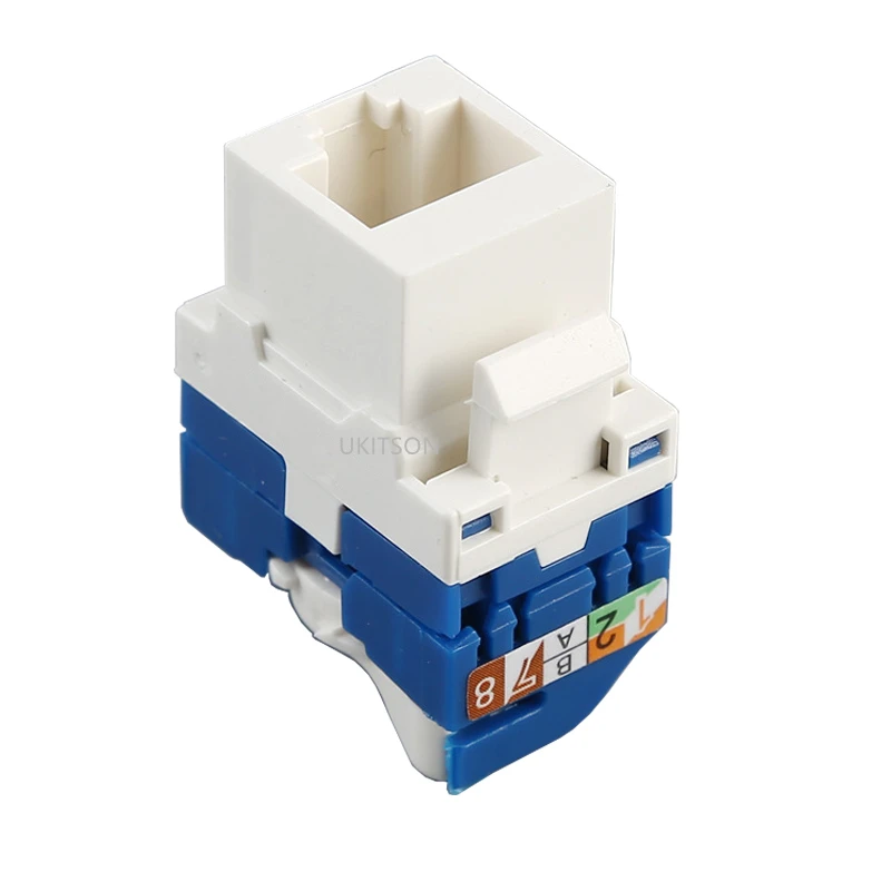 Cable giratorio CAT6 RJ45, insertar LAN sin herramientas, módulo Ethernet Keystone, conector Gigabit UTP, enchufe Ineternet sin herramientas