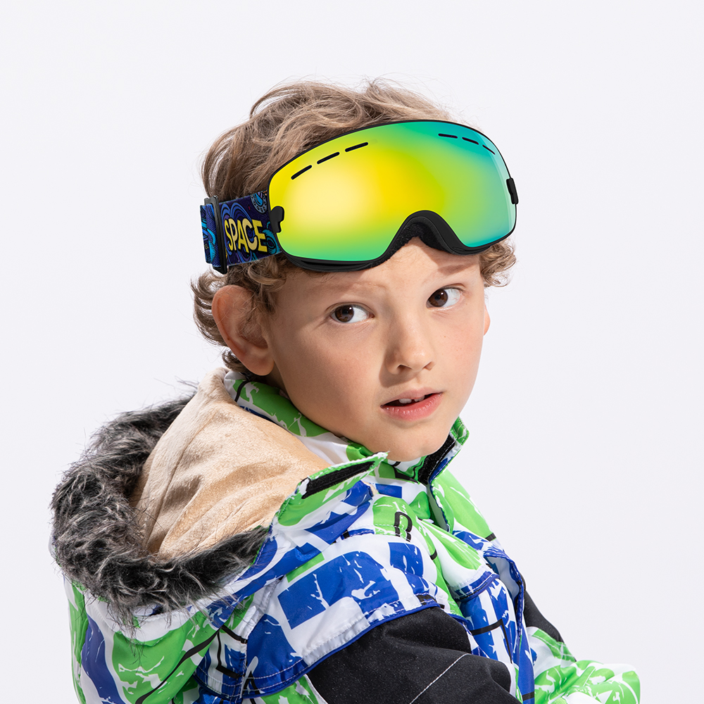 COPOZZ marka dziecięce gogle narciarskie 4-15 lat profesjonalne przeciwmgielne dziecięce gogle snowboardowe podwójne UV400 dziecięce okulary narciarskie