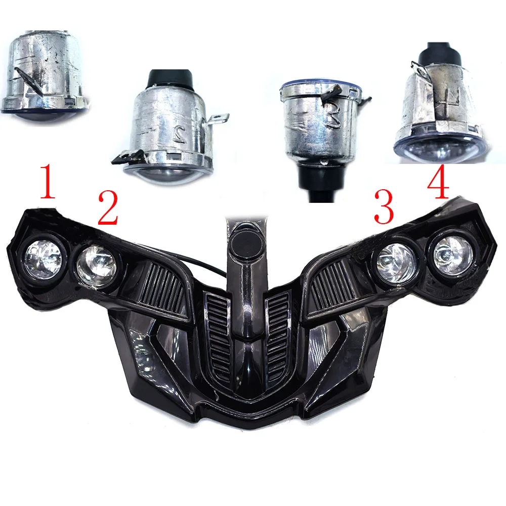 Lampu Sorot LED ATV untuk 50/70CC/90cc/110cc/125Cc Cina 5 Inci 6 Inci 7 Inci Roda 8 Inci Kendaraan Off-Road Quad Mini ATV
