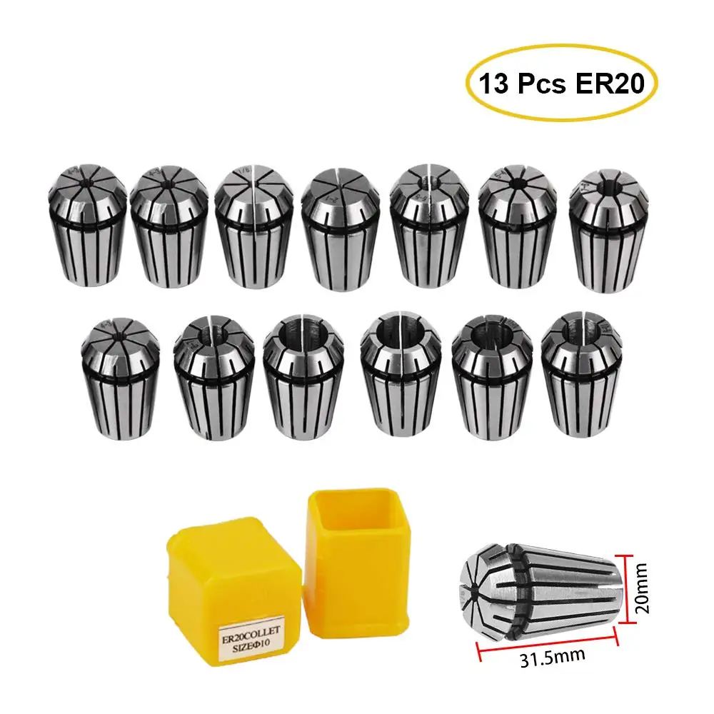 ER11 ER16 ER20 ER25 ER32 ER Precision Spring Collet Chuck 0.008 มม.สําหรับเครื่องกัด CNC เครื่องแกะสลักเครื่องแกนมอเตอร์