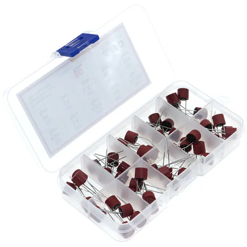 50pcs/Box 382 Blow Cylindrical Fuse 0.5A 1A 1.25A 2A 3.15A 4A 5A 6.3A 8A 10A Amp For LCD TV Power PCB Round Insurance Tube Kit