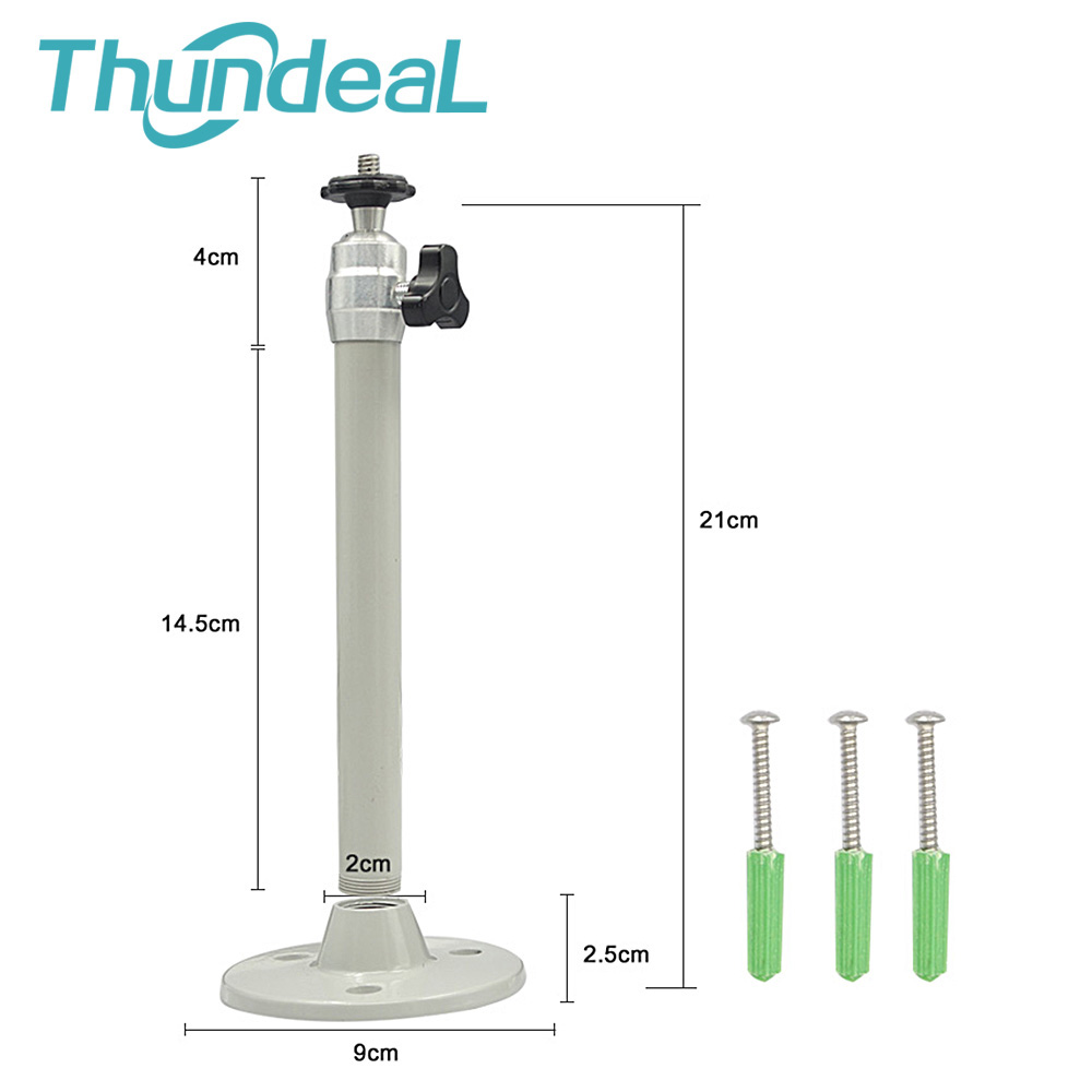 6mm Camera Monopods 21cm Projector Tripod Metal Wall Mount 1/4 Hanger Mounting Kit TD90 TD60 P62 Mini Projector Camera Bracket