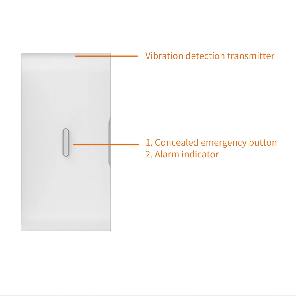 Ostaniot 433MHz eV1527 Wireless Glass Break Vibration Sensors Door Window Alarm Detector Anti Theft For Home Security Kit