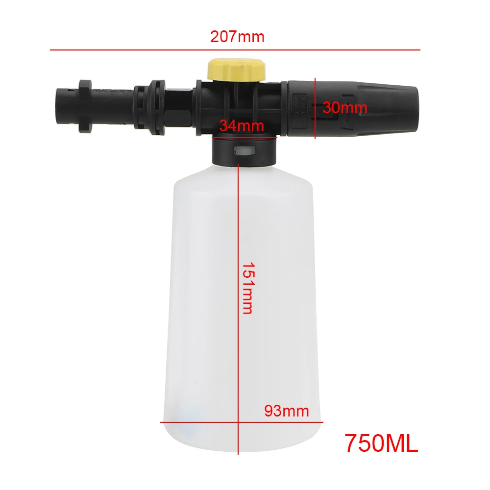 ノズルケルヒャー K2 K3 K4 K5 K6 K7 セリエ噴霧器ランス 750 ミリリットル高圧ガン泡ワッシャー洗車ツールオートバイクリーニング