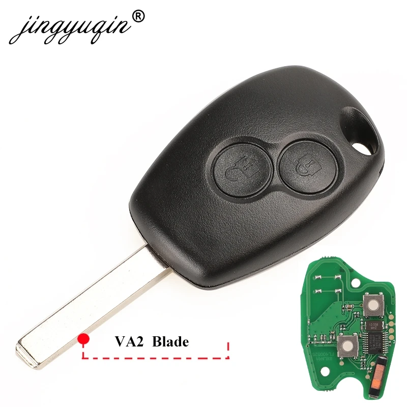 Jingyuqin 2BTN Remote Key für Renault Duster Modus Clio 3 Twingo DACIA Logan Sandero Kangoo 433 MHz PCF7947 PCF7947 PCF7952E Chip