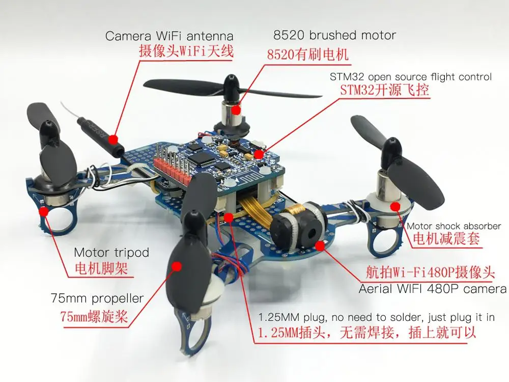 STM32 Mã Nguồn Mở 4 Trục Máy Bay Điều Khiển Bay Ban Stm32 Nhỏ 4 Trục C Chương Trình Tự Làm Bảng Mạch Điều Khiển 4 Cánh Quạt