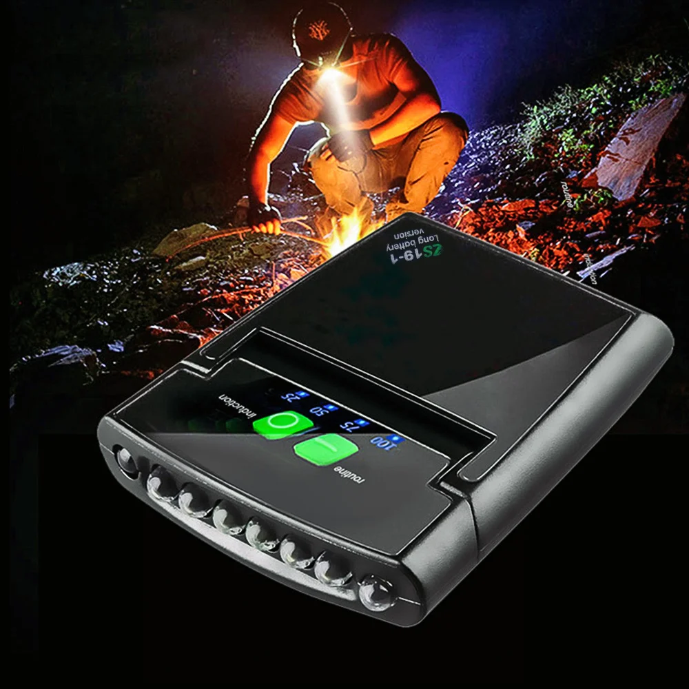 Mini linterna frontal LED con Clip para sombrero, linterna frontal para pesca, Camping, lámpara de cabeza recargable por USB, iluminación portátil