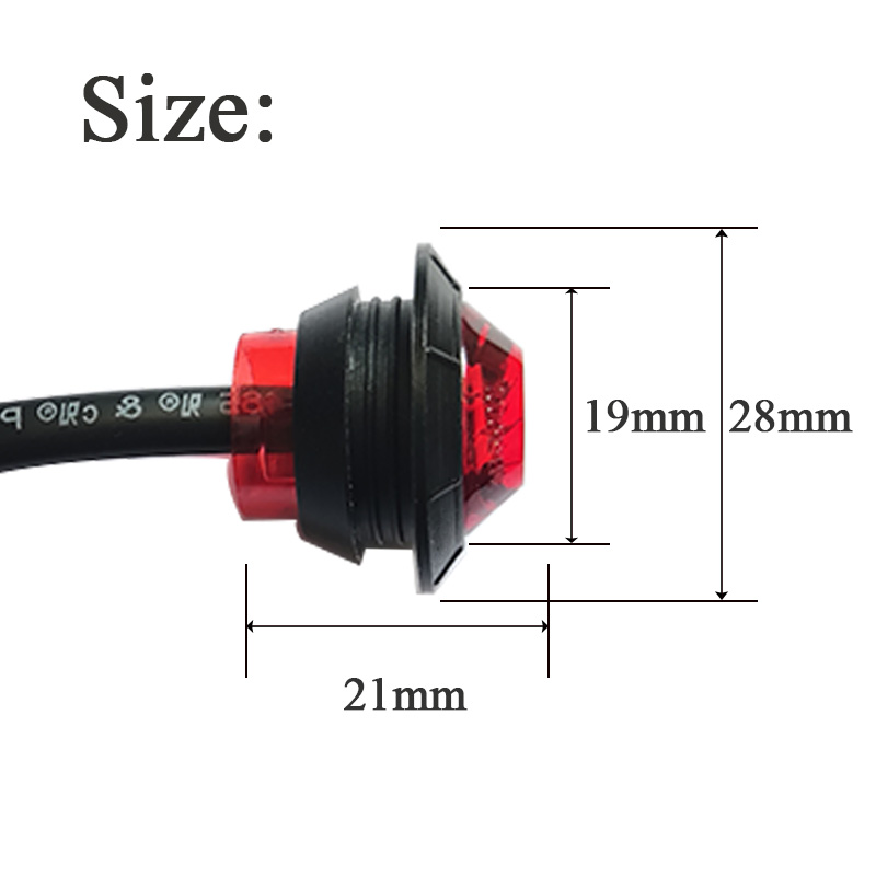 10 個 24v LED ライトトラックアクセサリー 24v Luces トラックトレーラーライト fh12 トラック部品用
