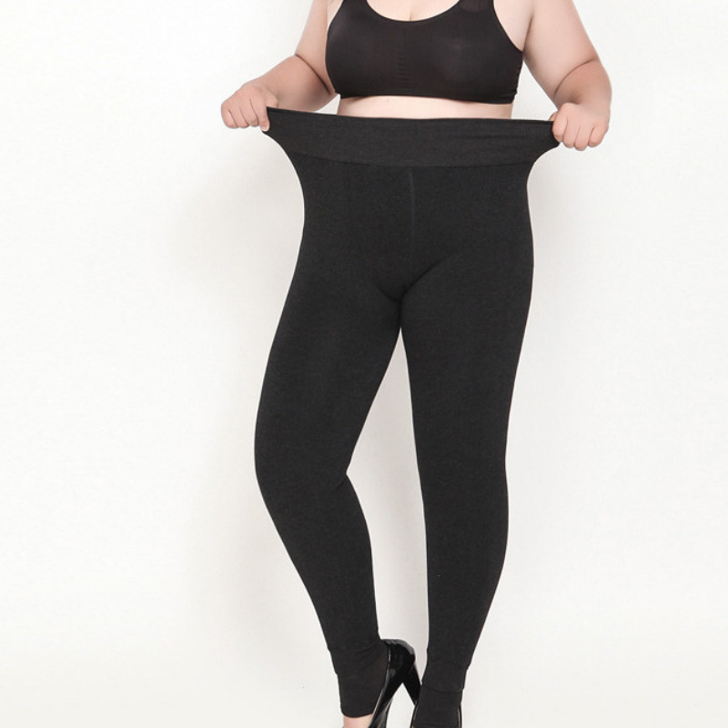 Plusขนาด5XLหนาLeggingsสำหรับฤดูหนาวSuperยืดยืดหยุ่นดี700Gมากอบอุ่นขนแกะLeggin Ouc688