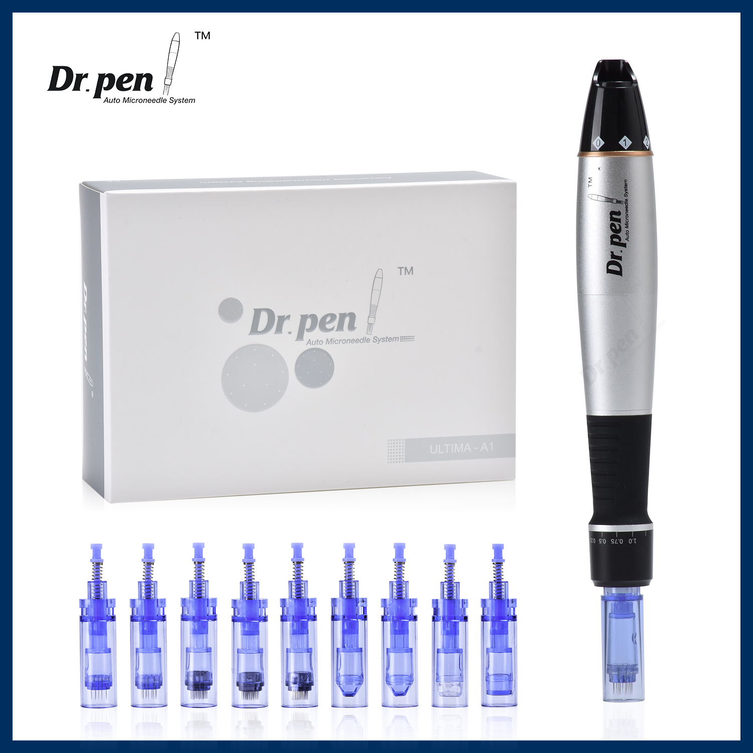 DrペンウルティマとA1 12個針キットプロフェッショナルダーマペン有線microneedlingダーマペン顔メソセラピー美容機器