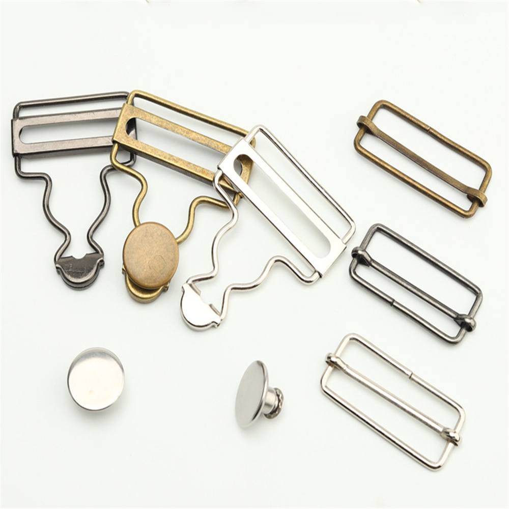 Подтяжки с металлическими пуговицами в стиле ретро, 1 комплект