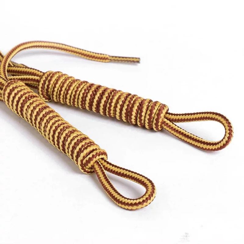 1 paio di lacci per scarpe a doppio colore a righe lacci per scarpe rotondi in cotone stivali da esterno e scarpe da ginnastica lacci 18 colori 70CM 90CM 120CM 150CM
