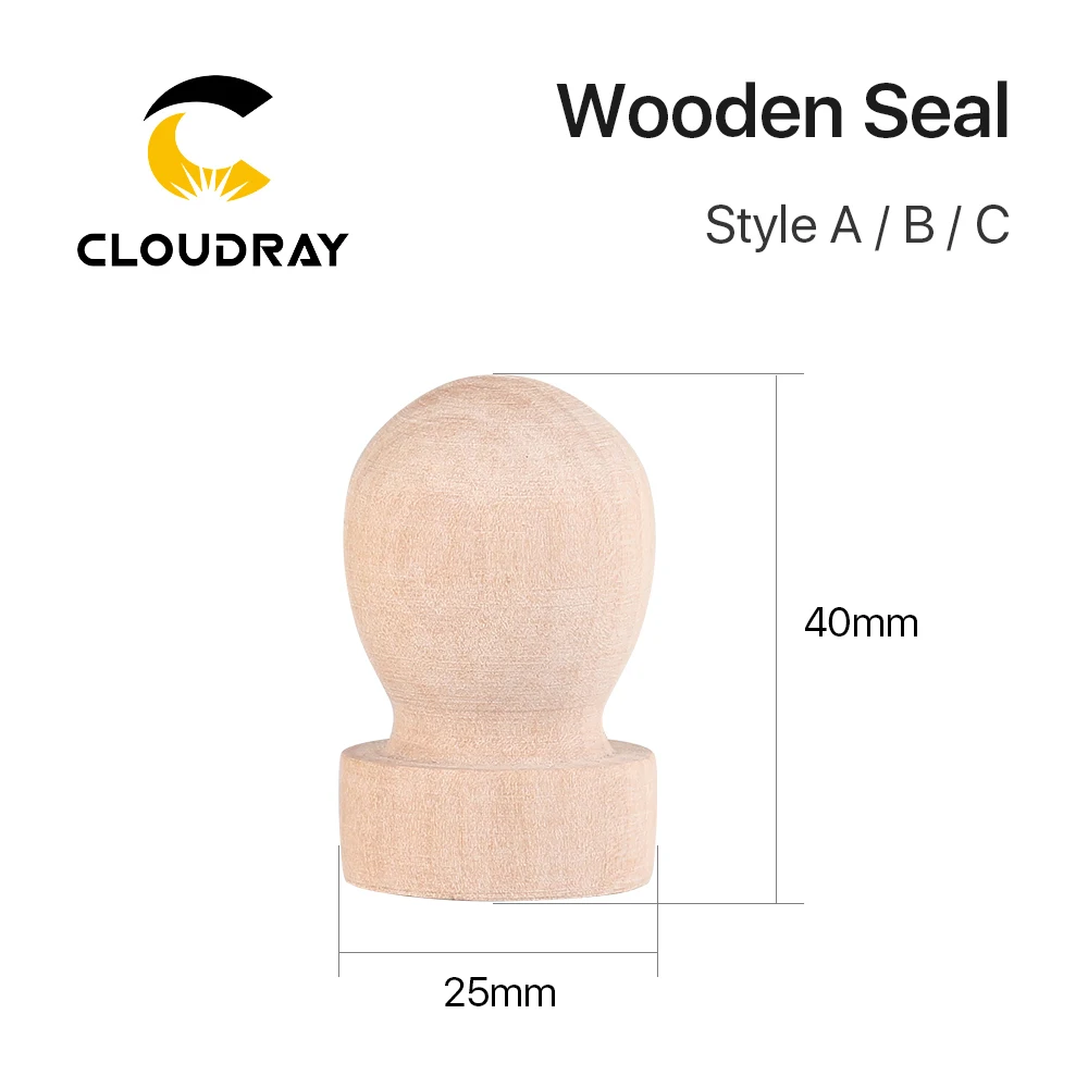 Cloudray Tự Làm Dấu Gỗ Chữ Khắc Laser Chất Liệu Gỗ Tem Cho Co2 Khắc Laser Máy DIY Tặng Phụ Kiện
