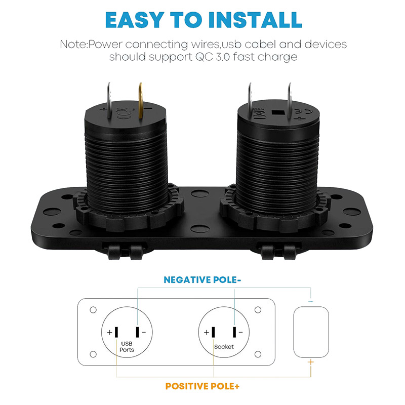 DaierTek 12V Dual USB Isqueiro Do Carro Soquete Divisor 12V Carregador Adaptador de Alimentação Acessórios de Tomada Chegam Novas