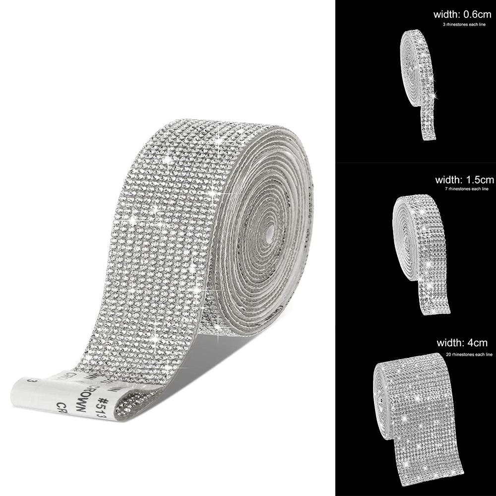 Keo Tự Pha Lê Miếng Dán Kim Cương Ruy Băng DIY Dán Ren Cho Nghệ Thuật Thủ Công, Tự Làm Sự Kiện Xe Trang Trí Điện Thoại