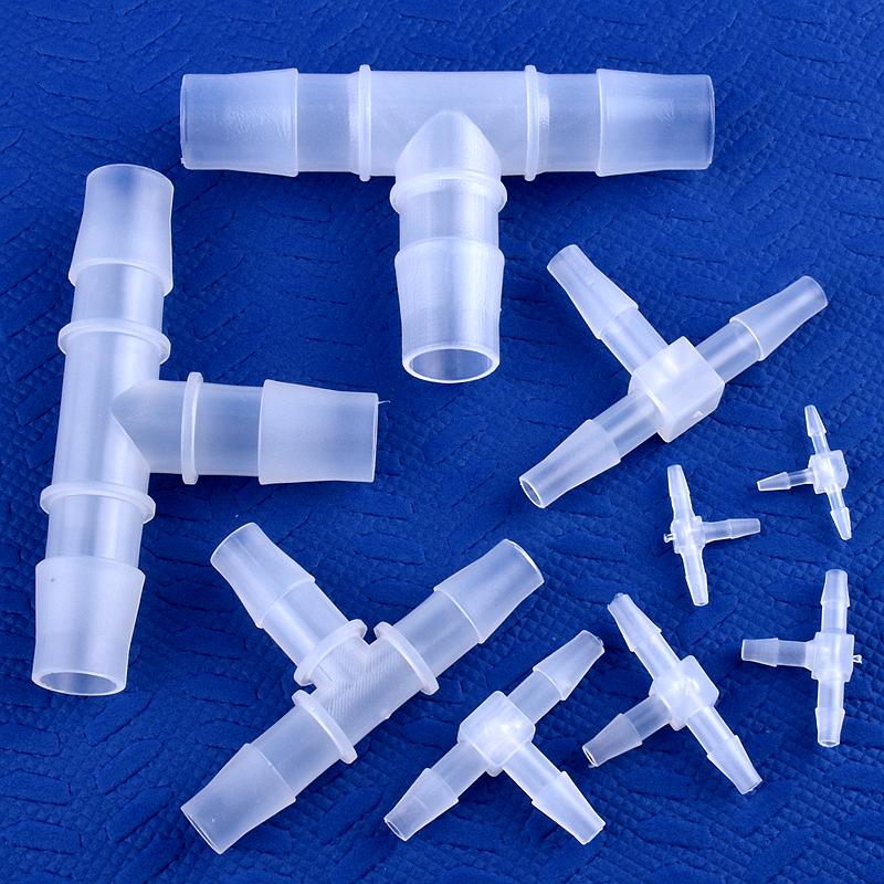 5 ~ 200 Chiếc O.D 1.6 ~ 15.8Mm Nhựa PP Tee Kết Nối Vườn Ống Tưới Chung Bể Cá Adapter máy Bơm Không Khí Vòi Chùa Khớp