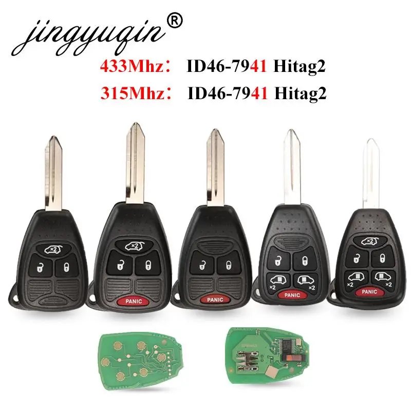 433Mhz ID46 Remote Key für Dodge JEEP Commander Patriot Compass Grand Cherokee Liberty Wrangler Chrysler Schlüssel Entry Transmitter