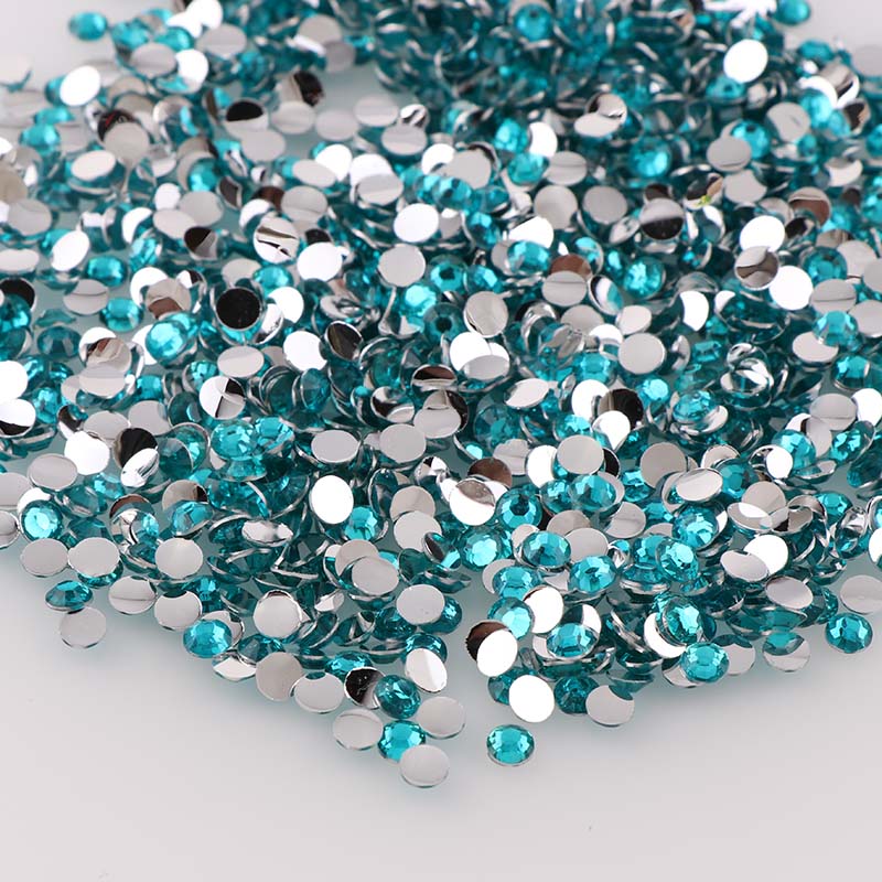 1000 Chiếc Không Nóng Sửa Ren 2Mm Vòng Nhựa Flatback Pha Lê Tự Làm Móng Tay Nghệ Thuật Trang Sức May Trang Trí Keo trên