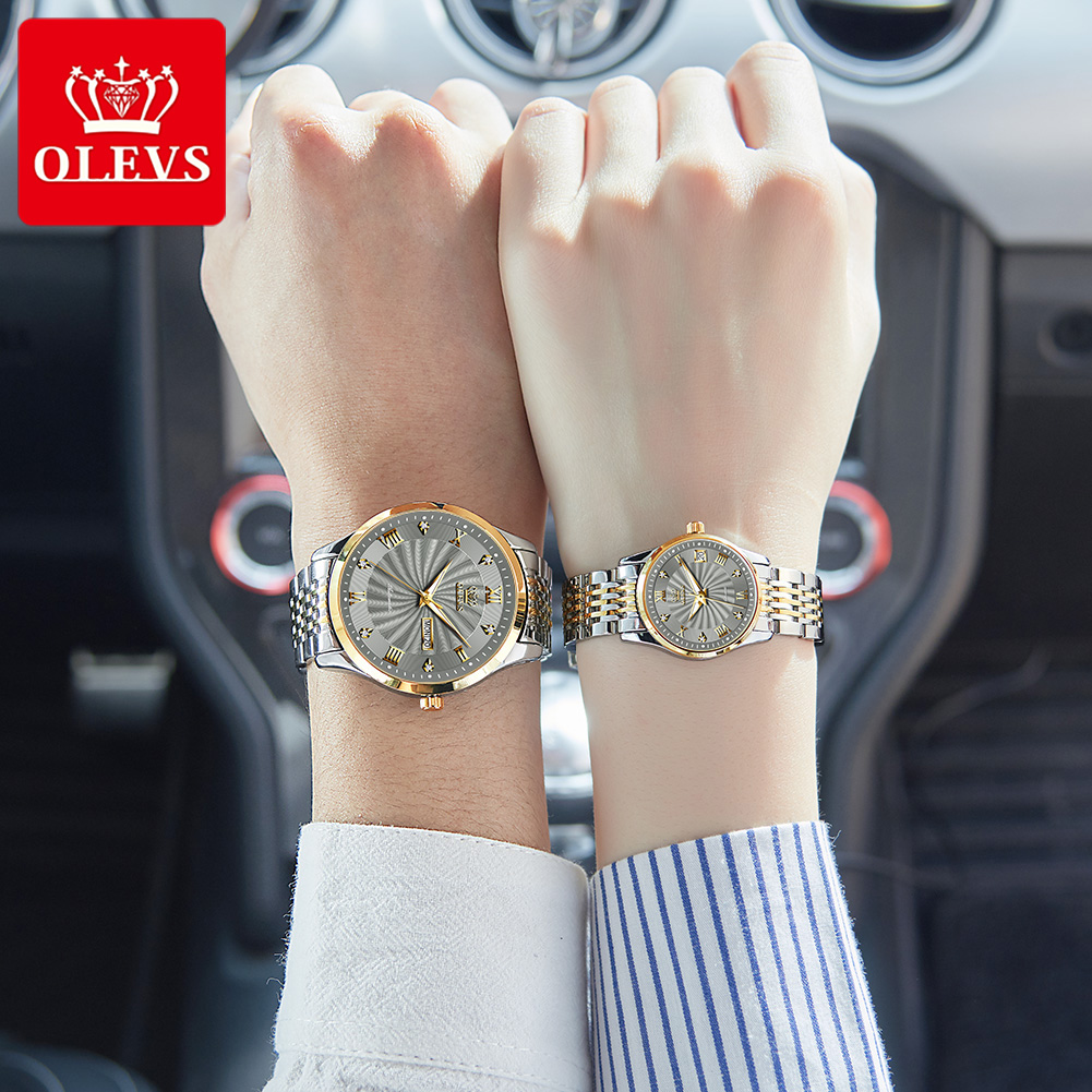 OELVS-reloj mecánico automático de acero inoxidable para hombre, cronógrafo masculino de marca de lujo, resistente al agua, regalo para pareja, 6630