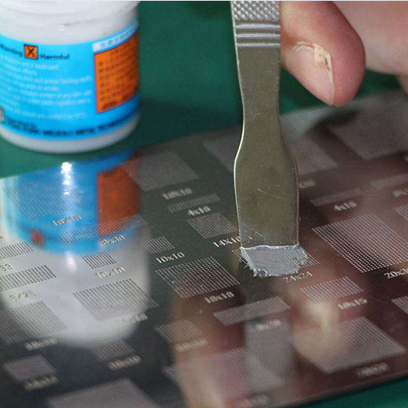 JAKEMY JM-Z12 Speicher Metall Zinn Schaben Messer Lotpaste Mischen Messer Pry Eröffnung Spudger für iPhone Handy Reparatur Werkzeuge