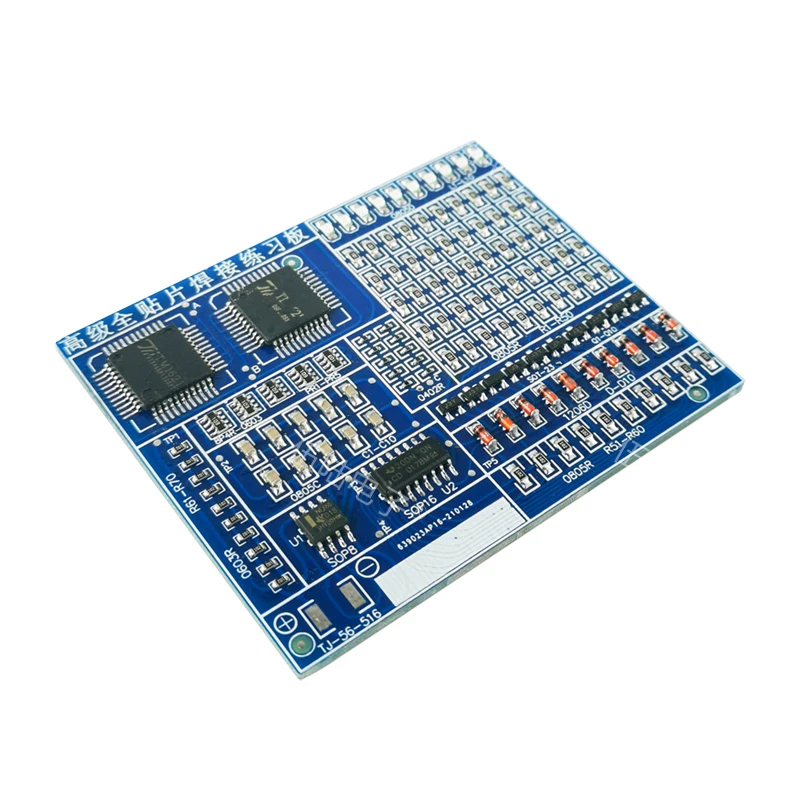 1kit SMT SMD componente tablero de práctica de soldadura Kit DIY resitor diodo Transistor por inicio aprendizaje electrónico