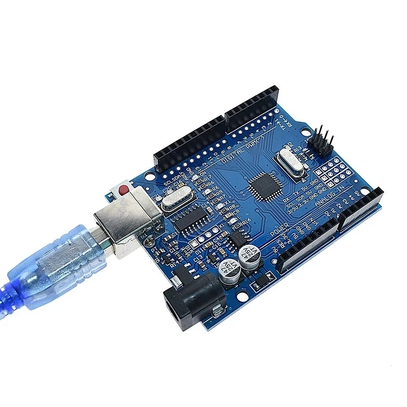 Модифицированная версия, один комплект UNO R3 CH340G + чип MEGA328P 16 МГц для Arduino UNO R3, макетная плата + USB-кабель