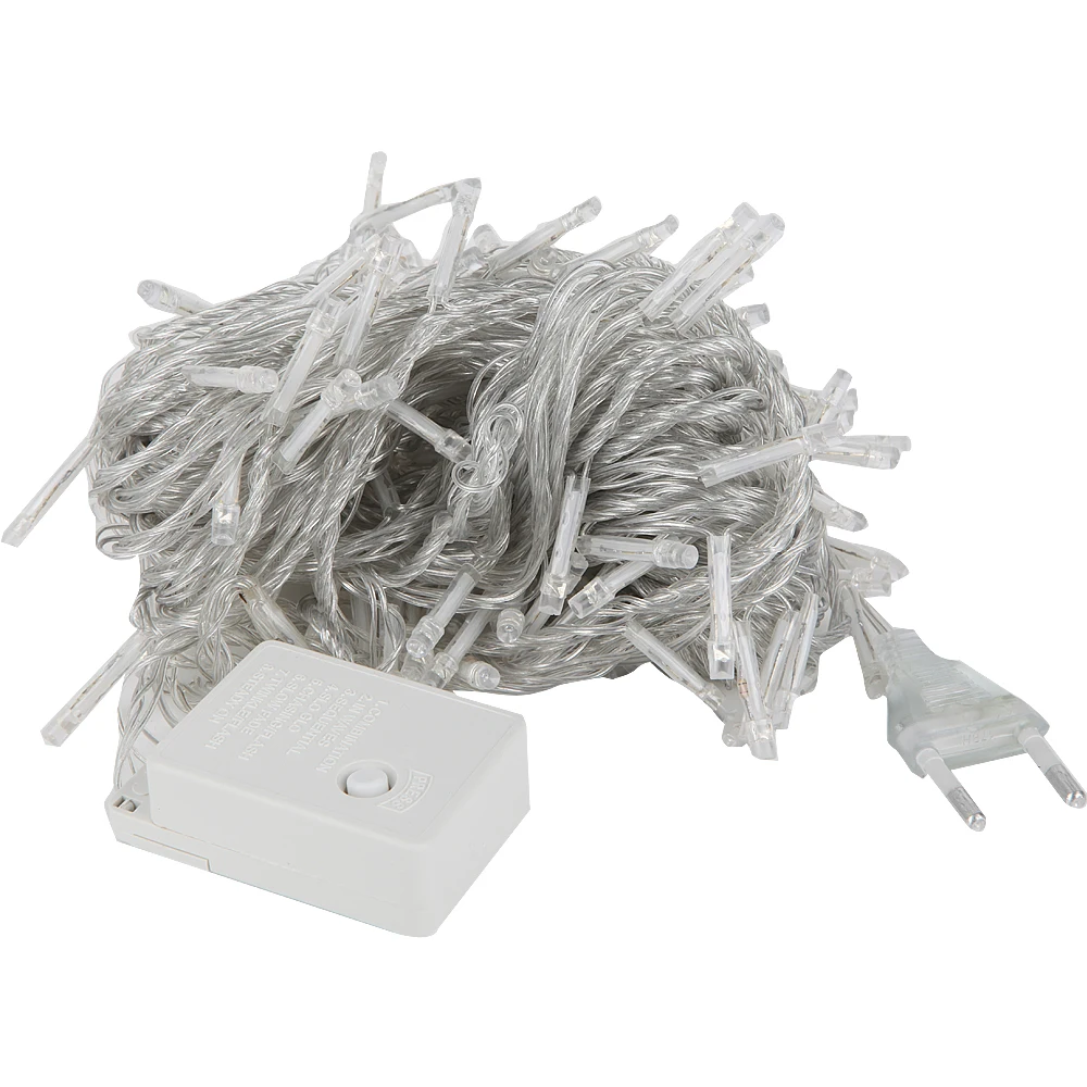 LED String Light 5M 40leds 10M 100leds EU Plug AC220V Xmas Holiday Garland Christmas Party New Year Lights Decoration Lamp