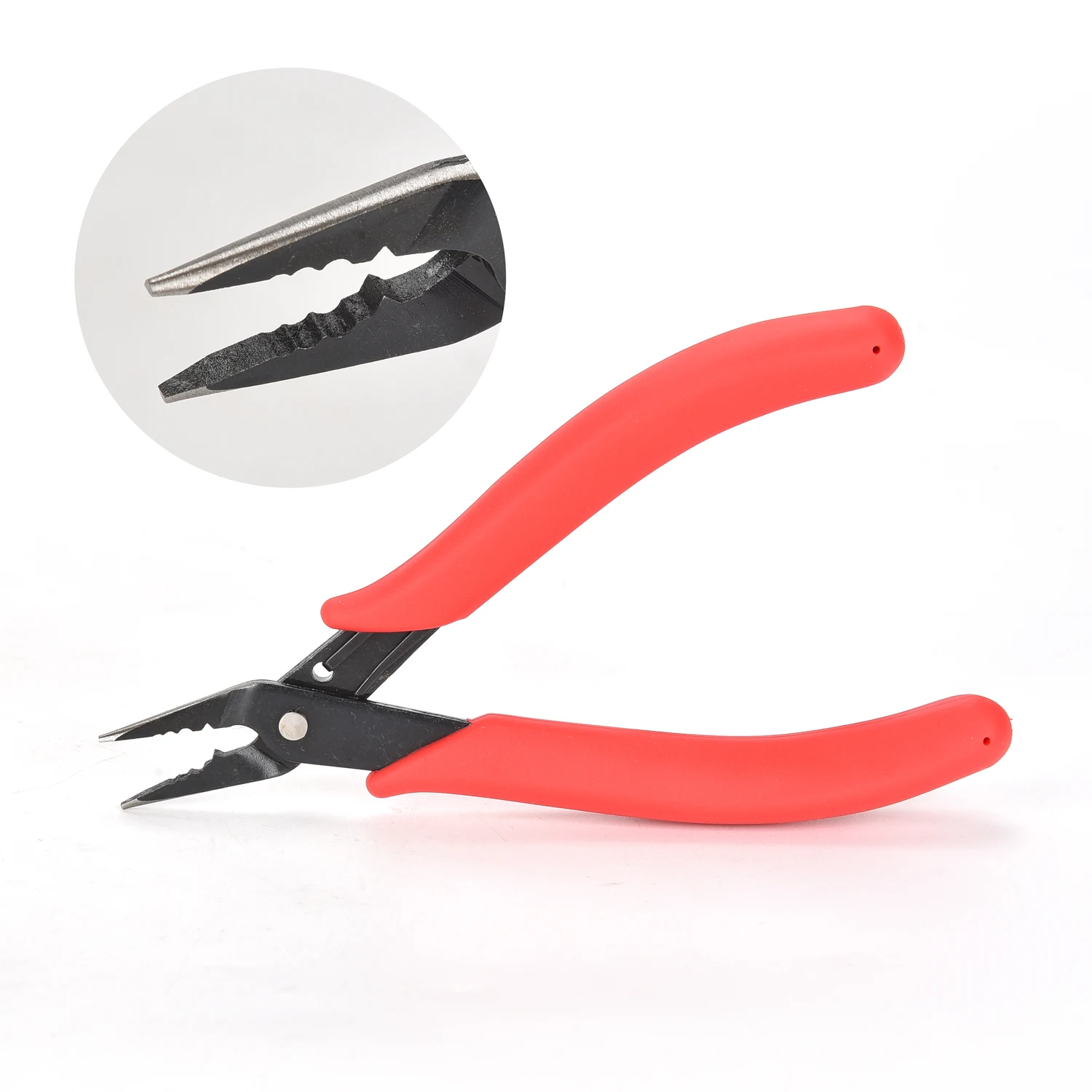 Đỏ Thép Không Gỉ Mũi Kìm Cho Nhảy Vòng & Chia Nhẫn Đôi Nhẫn Cặp DIY Phụ Kiện Uốn Trang Sức Tìm Bộ Dụng Cụ