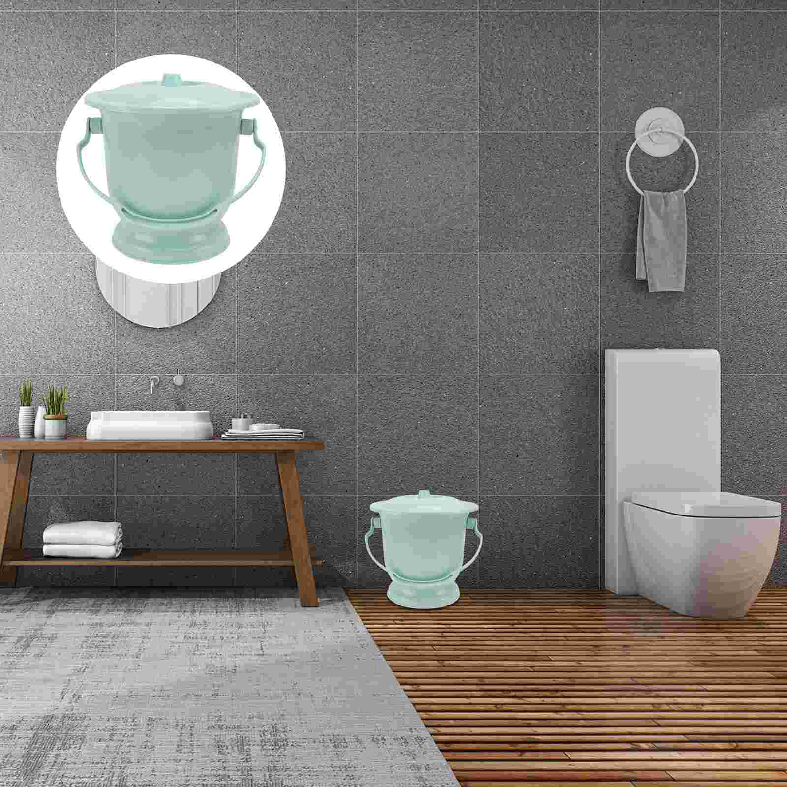 Topf Urinal Töpfchen Eimer für Urin Bettpfanne Erwachsene tragbare Reise kammer Notfall Camping Toilette Spuck napf Flasche mit Töpfen Deckel