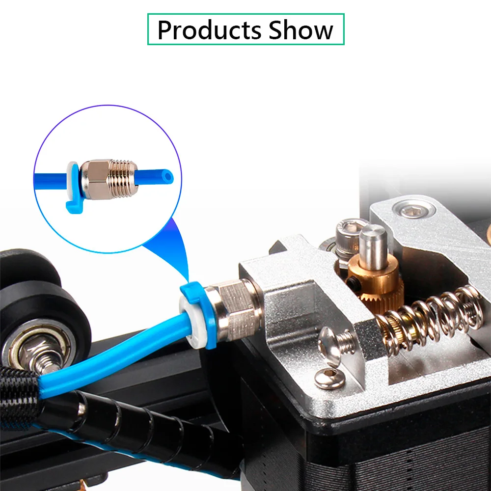 ボーデン押出機チューブキット 1.5 メートル 2*4 ミリメートル PTFE チューブパイプ 3D プリンタ部品 RepRap J ヘッドホットエンドエンダー 3 CR10 用 1.75 ミリメートルフィラメント