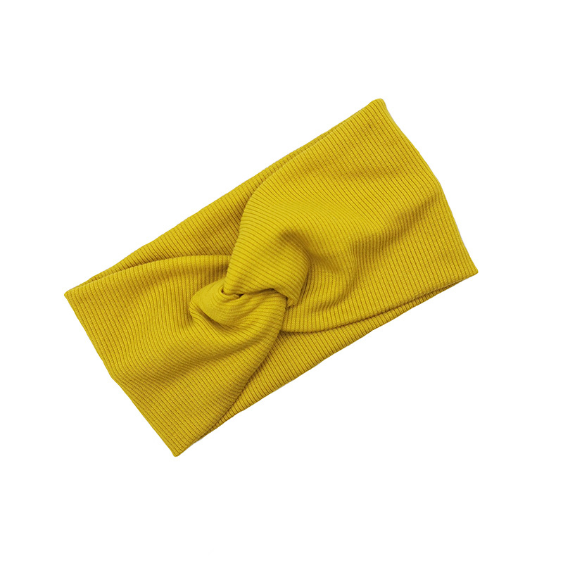 Diadema para bebé, Yoga, deporte, niñas, niños, adultos, mujeres, vendaje sólido trenzado anudado, accesorios suaves para el cabello, turbante de gran tamaño