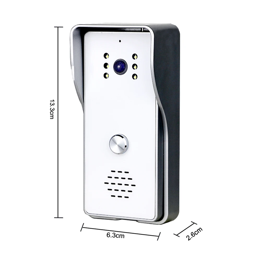 Dragonsview-Sistema de portero automático con cámara, videoportero de 7 pulgadas, 1000TVL, desbloqueo, habla, impermeable