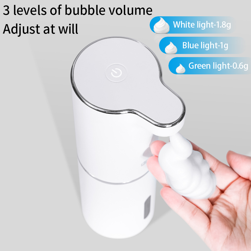 Tự Động Bọt Xà Phòng Vòi Xịt Nhà Tắm Thông Minh Giặt Tay Máy Sạc USB Trắng Chất Lượng Cao Chất Liệu ABS