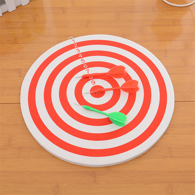 Đường Kính 29.5Cm Phi Tiêu Mục Tiêu + 3 Phi Tiêu Tường 2 Mặt Kép Dày Xốp Đồ Chơi bảng Phóng Phi Tiêu Phù Hợp Với