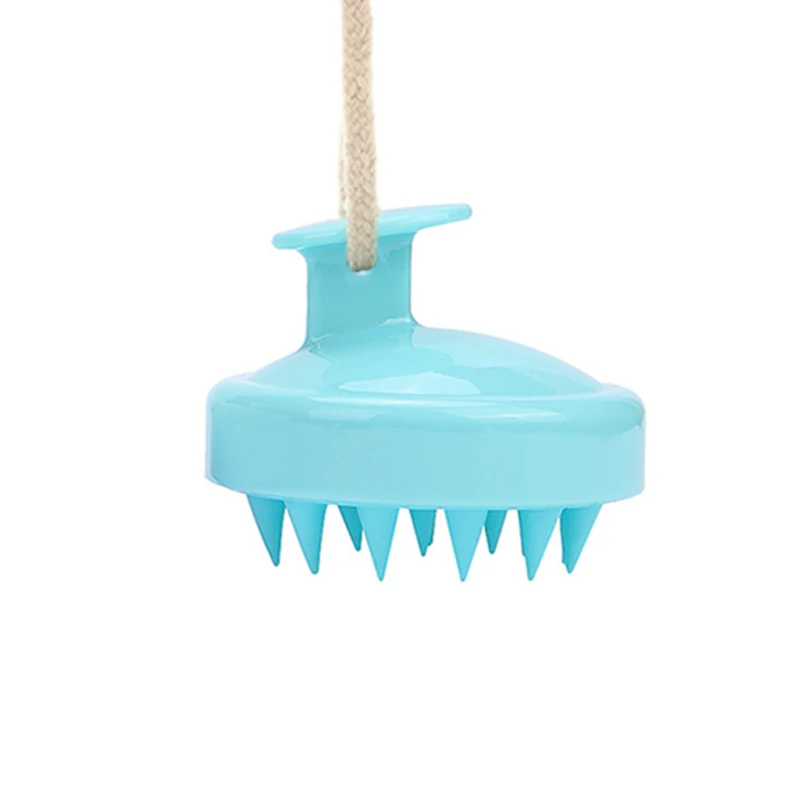 เครื่องมือนวดศีรษะซิลิโคนผมแปรงนวดหนังศีรษะหวีแชมพูผมซักผ้าหวี Magic Handle แปรงแปรงนวดสปา